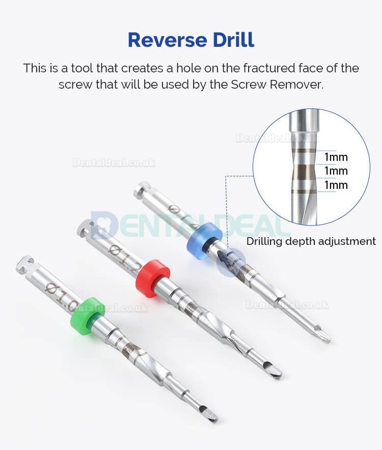 Universal Dental Implant Broken Screw Extraction Removal Kit